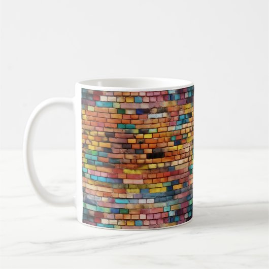 Brick Wall 3D-Tasse Kaffeetasse (Links)