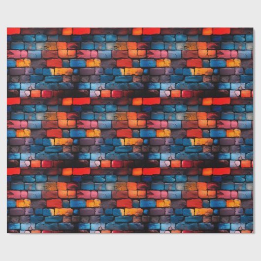 Brick Wall Art Geschenkpapier (Flach)