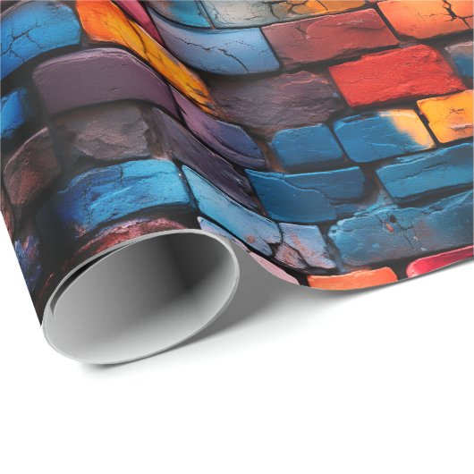Brick Wall Art Geschenkpapier (Rolleneckpunkt)