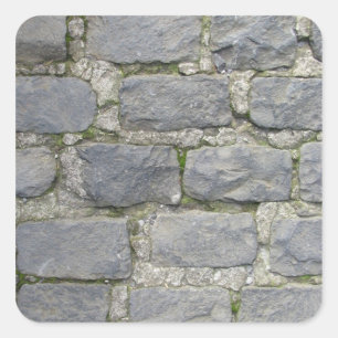 Brick Wall Aufkleber, anpassen Quadratischer Aufkleber