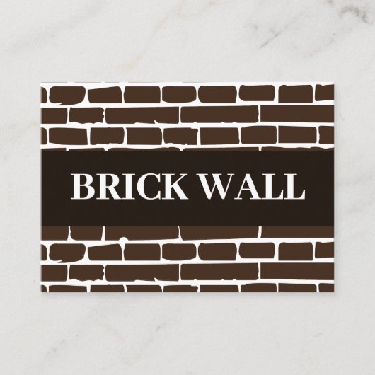 Brick Wall Brick Visitenkarte (Vorderseite)