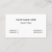 Brick Wall Bricks Construction Visitenkarte (Rückseite)