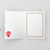 Brick Wall Card, Skulls und Chalk Writing Card Karte (Innenseite)