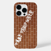 Brick Wall Custom Text iPhone Case (Rückseite)