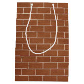 Brick Wall Design Geschenktasche Mittlere Geschenktüte (Rückseite)