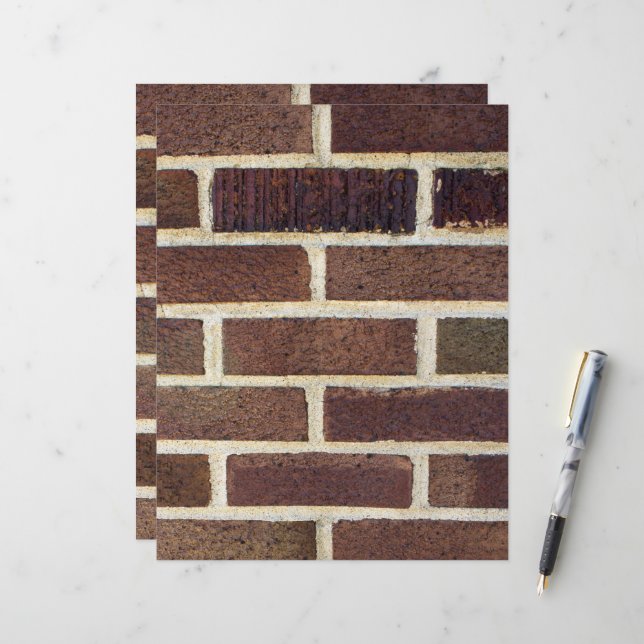 Brick Wall Fotografy Scrapbook Paper (Vorderseite/Rückseite Beispiel)