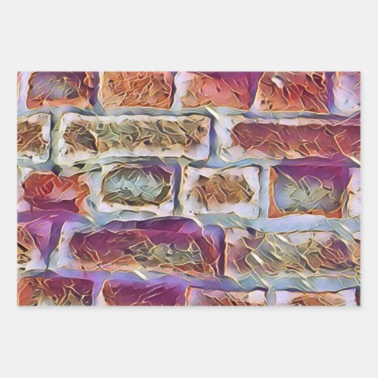 BRICK WALL GESCHENKPAPIER SET (Vorderseite 2)