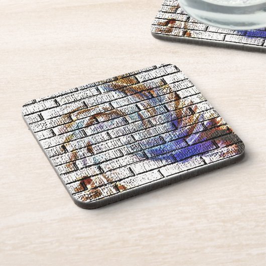 BRICK WALL GETRÄNKEUNTERSETZER (Linke Seite)