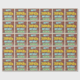 Brick Wall Graffiti Inspiriert 38. Geburtstag + Na Geschenkpapier
