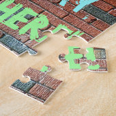 Brick Wall Graffiti Inspiriert 78. Geburtstag + Na Puzzle (Seite)