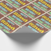 Brick Wall Graffiti Inspiriert 82. Geburtstag + Na Geschenkpapier (Ecke)