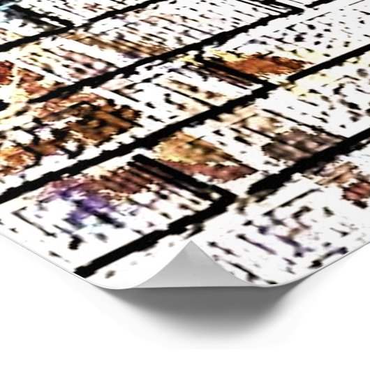 BRICK WALL GRAFFITI POSTER (Ecke)