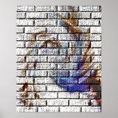 BRICK WALL GRAFFITI POSTER (Vorne)