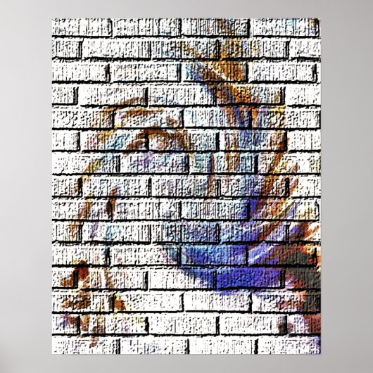 BRICK WALL GRAFFITI POSTER (Vorne)