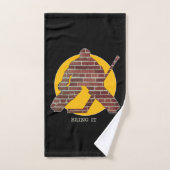 Brick Wall Hockey Goalie Badehandtuch Set (Handtuch)