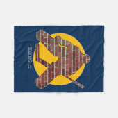 Brick Wall Hockey Goalie Fleecedecke (Vorderseite (Horizontal))