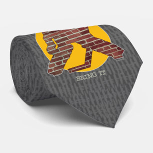 Brick Wall Hockey Goalie Neck Tie Krawatte