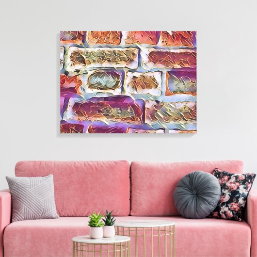BRICK WALL LEINWANDDRUCK (Insitu (Wohnzimmer))