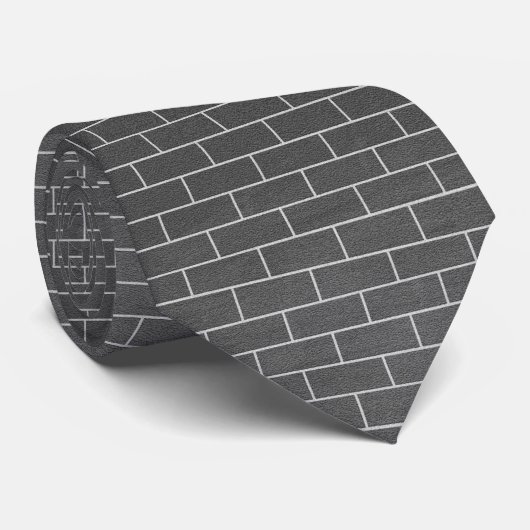 Brick Wall Neck Tie Krawatte (Gerollt)
