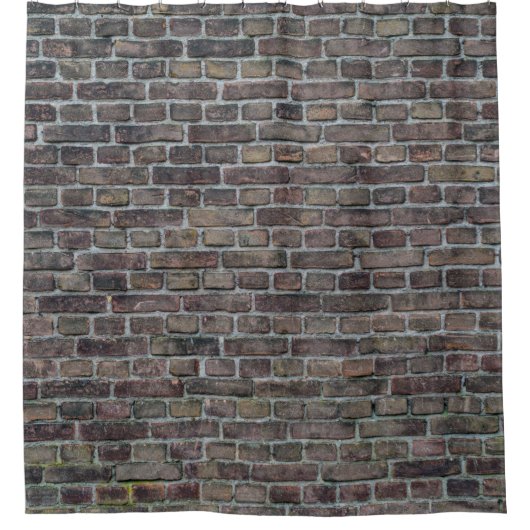 Brick wall old dark brick wall duschvorhang (Vorderseite)