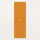 Brick Wall Orange White Minimal Muster Yogamatte (Vorderseite)
