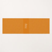Brick Wall Orange White Minimal Muster Yogamatte (Vorderseite (Horizontal))