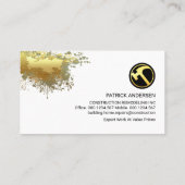 Brick Wall Paint Spritzer Mauerwerk Visitenkarte (Rückseite)