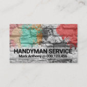 Brick Wall Paint Spritzer Mauerwerk Visitenkarte (Vorderseite)