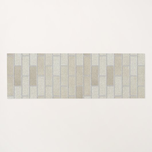 Brick Wall Pastel Tones Yogamatte (Rückseite (Horizontal))