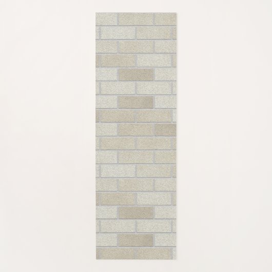 Brick Wall Pastel Tones Yogamatte (Vorderseite)