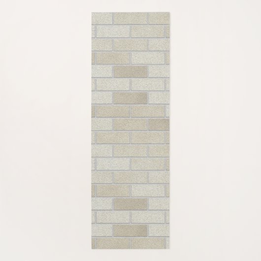 Brick Wall Pastel Tones Yogamatte (Rückseite)
