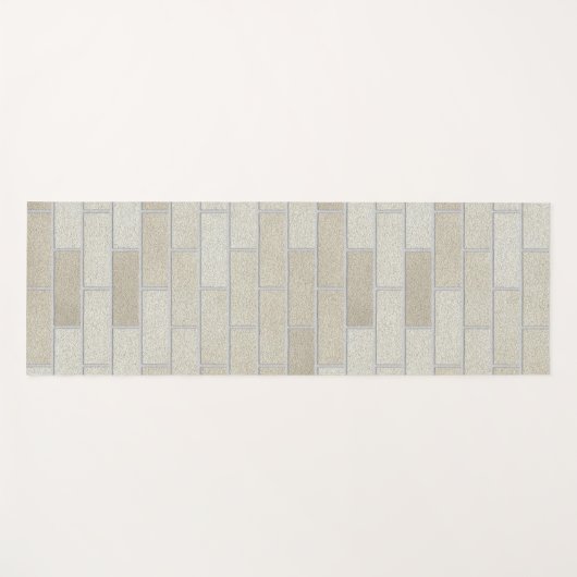 Brick Wall Pastel Tones Yogamatte (Vorderseite (Horizontal))