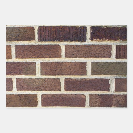 Brick Wall realistische Texturfotografie-Geschenk Geschenkpapier Set (Vorderseite 2)