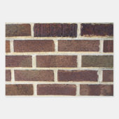 Brick Wall realistische Texturfotografie-Geschenk Geschenkpapier Set (Vorderseite)