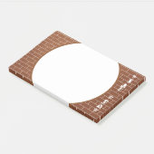 Brick Wall Sticky Notes mit benutzerdefiniertem Te Post-it Klebezettel (angewinkelt)
