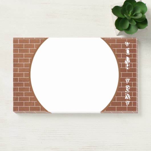 Brick Wall Sticky Notes mit benutzerdefiniertem Te Post-it Klebezettel (Büro)