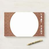 Brick Wall Sticky Notes mit benutzerdefiniertem Te Post-it Klebezettel (Auf Schreibtisch)