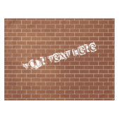Brick Wall Tableclout mit benutzerdefiniertem Text Tischdecke (Vorderseite (Horizontal))