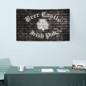 Brick Wall trendy moderne grundirische Kleeblatt Banner (Messeveranstaltung)