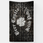 Brick Wall trendy moderne grundirische Kleeblatt Banner (Vertikal)