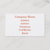 BRICK WALL VISITENKARTE (Rückseite)