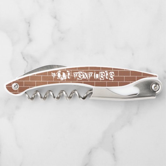 Brick Wall Waiter's Corkschraube mit benutzerdefin Kellnermesser (Rückseite)