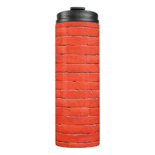 Brick wall wall red bricks thermosbecher
