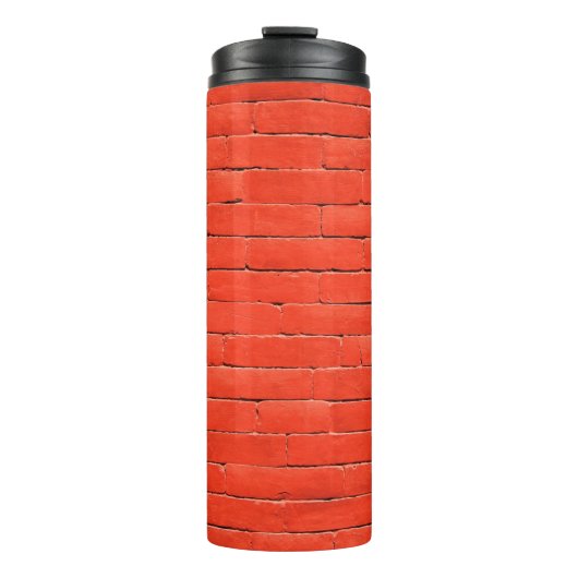 Brick wall wall red bricks thermosbecher (Vorderseite)