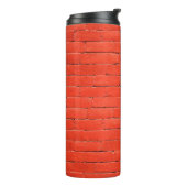Brick wall wall red bricks thermosbecher (Nach links gedreht)