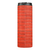 Brick wall wall red bricks thermosbecher (Rückseite)