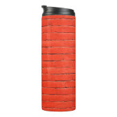 Brick wall wall red bricks thermosbecher (Nach rechts gedreht)