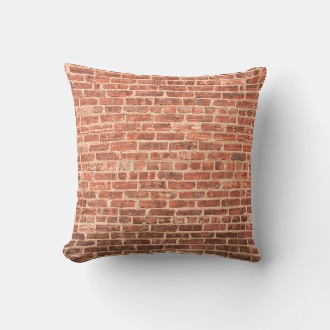 Brick Wall with Dark Gradient at Bottombrick,wall, Kissen (Vorderseite)