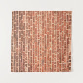 Brick Wall with Dark Gradient at Bottombrick,wall, Wandteppich (Vorderseite (Horizontal))