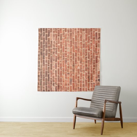 Brick Wall with Dark Gradient at Bottombrick,wall, Wandteppich (Beispiel (Horizontal))